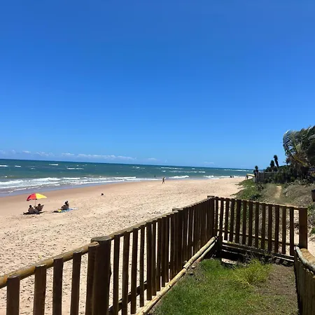 Flat Guarajuba 4 Quartos Terreo A Beira Mar - Pe Na Areia - Governanca Com Arrumadeira E Wi Fi Inclusos Camassari Exterior photo